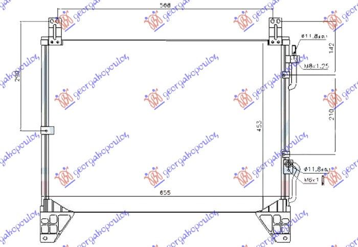 Hladnjak klime 2.9 td dizel (655×453×16)