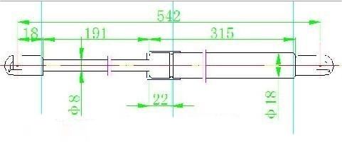 Amortizer gepeka (542L-520N)