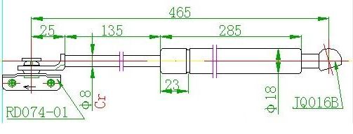 Amortizer haube (465L-500N)