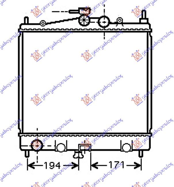 Hladnjak motora 1.4–1.6 benzin (38X44X1.6)