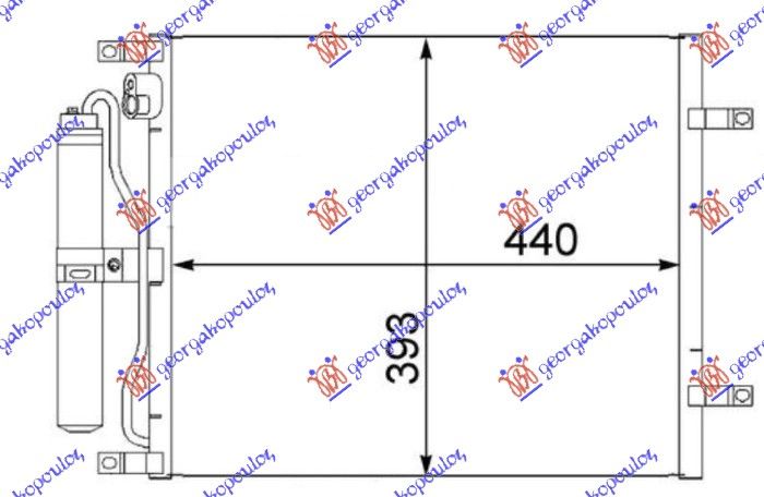 Hladnjak klime 1.5 dci dizel (490×376×16) -05