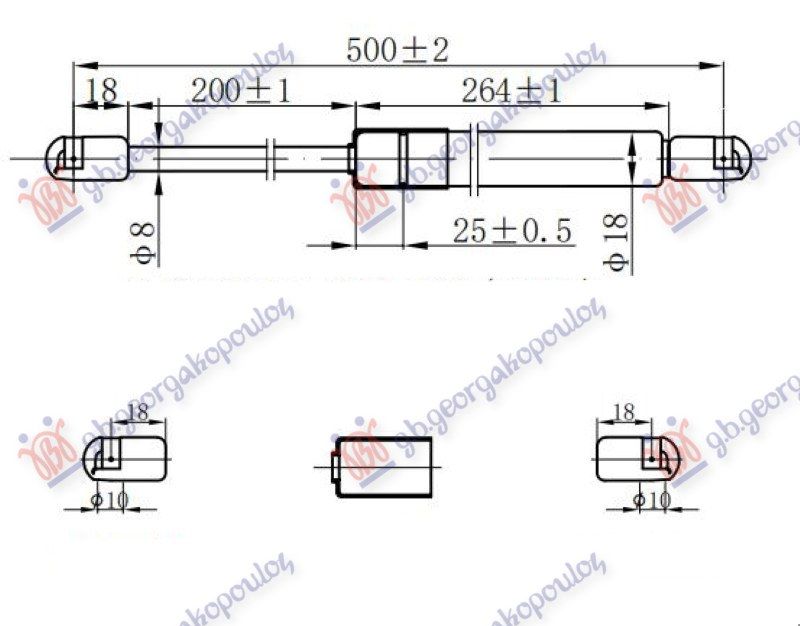 Amortizer gepeka (H/B) (500L-360N)
