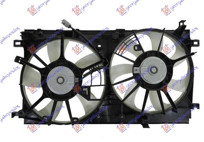 Ventilator hladnjaka komplet 1.8 hybrid (DOUBLE)