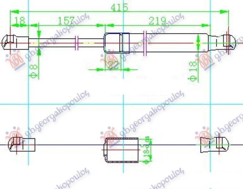Amortizer gepeka (416L-405N)
