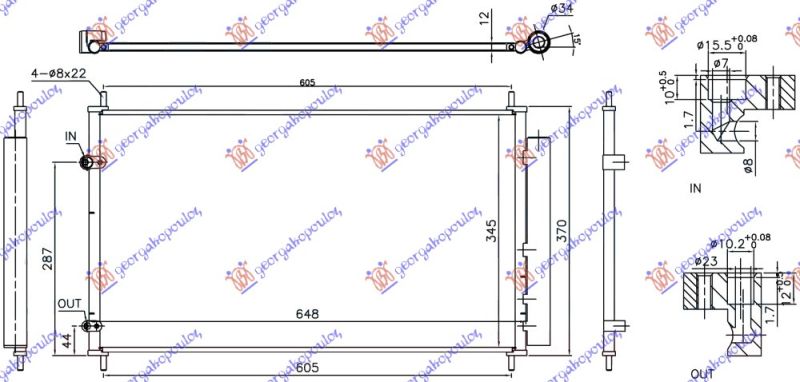 Hladnjak klime 1.5 hibrid 15- (600×355×16)