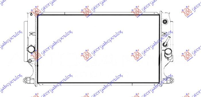 Hladnjak motora 2.2 d4d dizel +/- klima automatik (664X378)