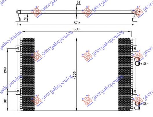 Hladnjak klime 2.2 crd (54×35×1,6)