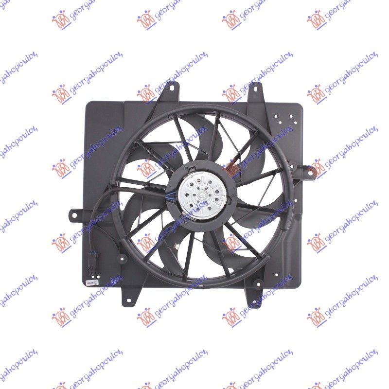 Ventilator hladnjaka komplet benzin -05 (+A/C)