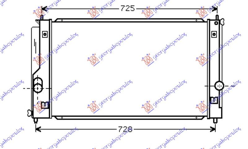 Hladnjak motora 1.8i 16v vvti (65X32X16)