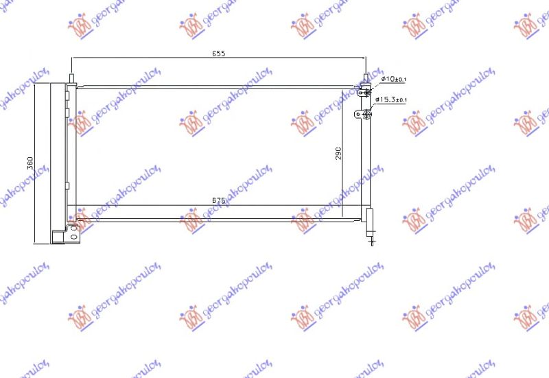 Hladnjak klime 1.8 hibrid automatik (67,5×29×1,6)