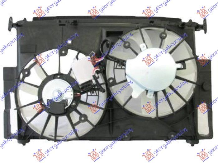 Ventilator hladnjaka komplet dvojni 2.5 benzin hibrid