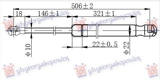 Amortizer gepeka (504L-820N)