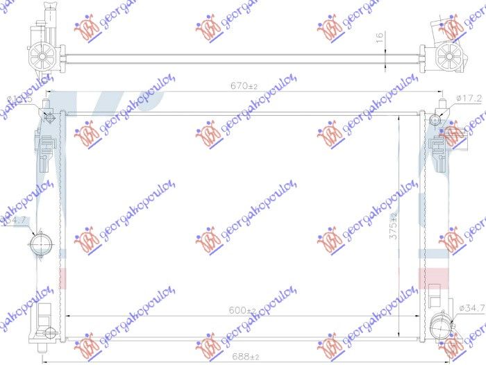 Hladnjak motora 1.6-2.0 vvti benzin automatik (600X375)