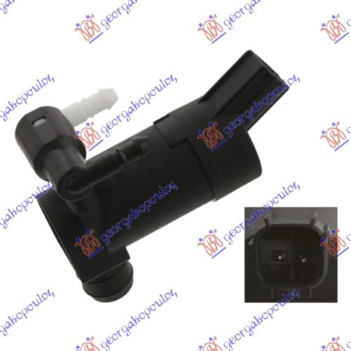 Motor posude brisača (KOCKASTI PRIKLJUČAK) (2 PUMPE) (H/B & S.W)