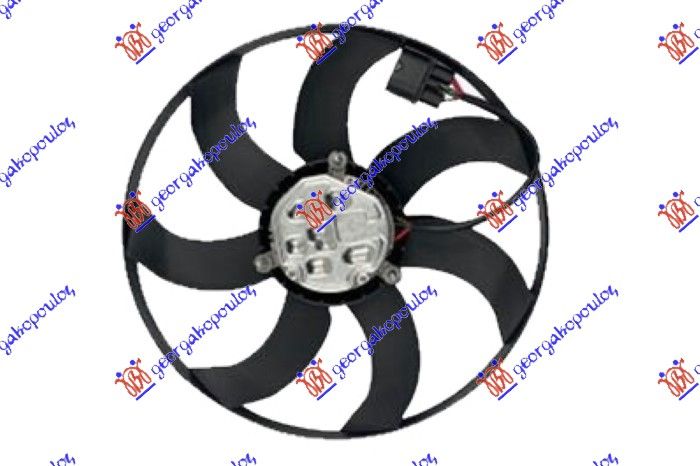 Ventilator hladnjaka (MOTOR + KUĆIŠTE) 1.0 tsi/tgi benzin - 1.6 tdi dizel
