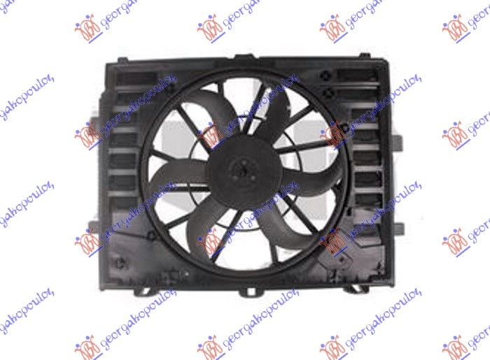 Ventilator hladnjaka komplet 3.0 tsi-3.6 fsi benzin - 3.0 tdi dizel (520 MM)