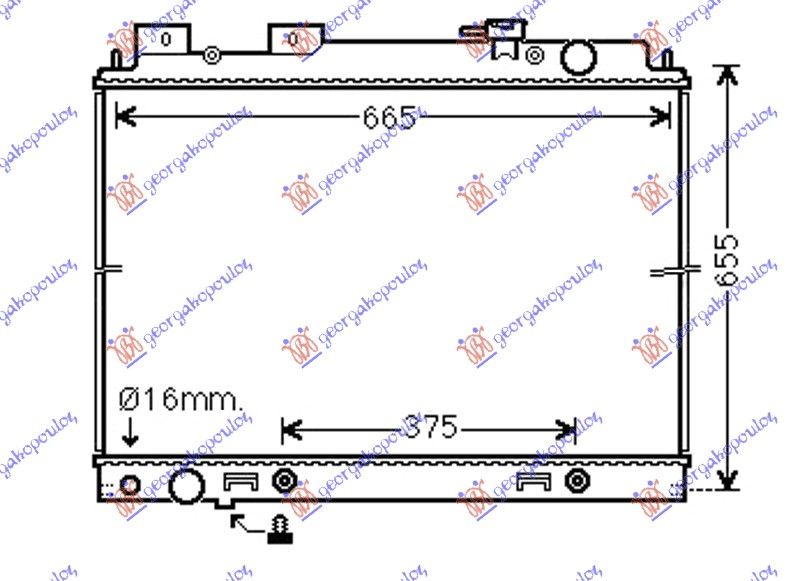 Hladnjak motora 3.0 dci dizel (600X690X40) ručni/auto (KOYO)