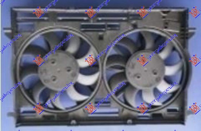 Ventilator hladnjaka komplet dvojni benzin