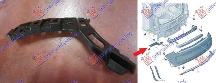 Nosač zadnjeg branika plastični