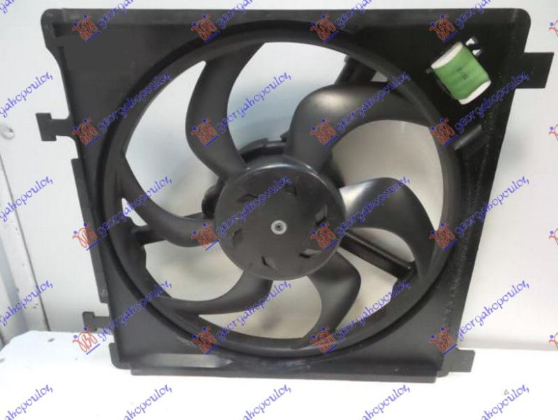 Ventilator hladnjaka komplet benzin + a/c (340 MM) (3 PIN)