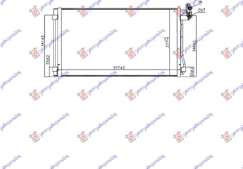 Hladnjak klime benzin-dizel 15- (70,0×37,7×1,6)