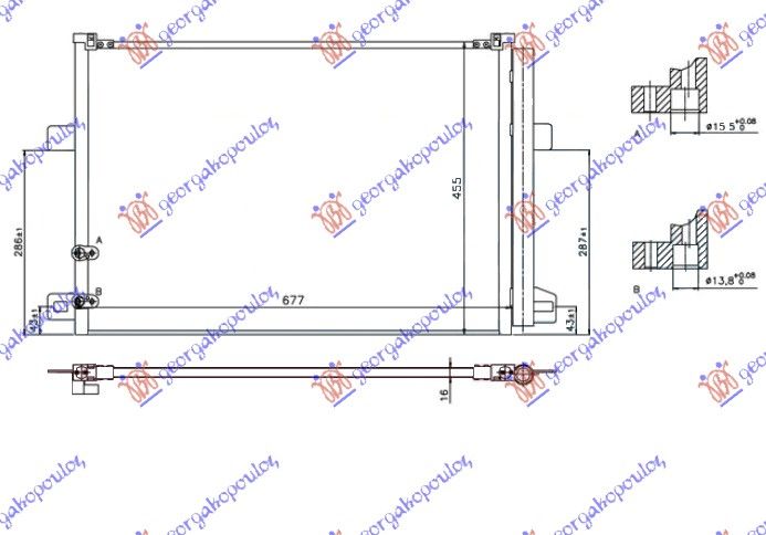 Hladnjak klime za sve modele benzin-dizel (640×440×16)