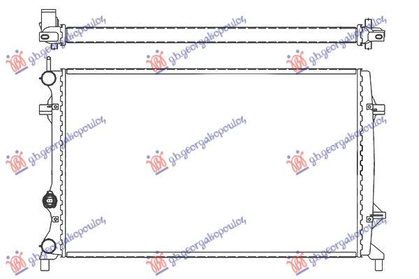 Hladnjak motora 1.6/2.0/2.5 fsi (MAN/AUTO) (+/-AC) (65X41.6) (KOYO)