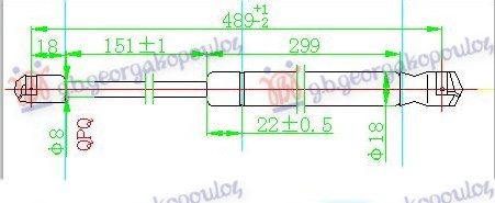 Amortizer gepeka (489L-110N)