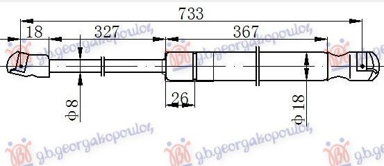 Amortizer haube (734L-320N)