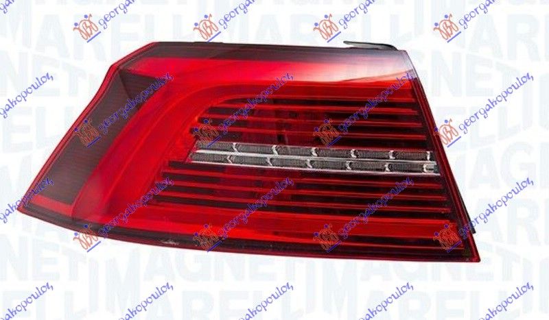 Štop svjetlo vanjska strana sedan LED (SREDIŠNJA BLINKER) (MARELLI)