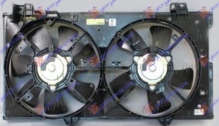 Ventilator hladnjaka komplet dupli benzin-dizel 05- (4+4 PIN)