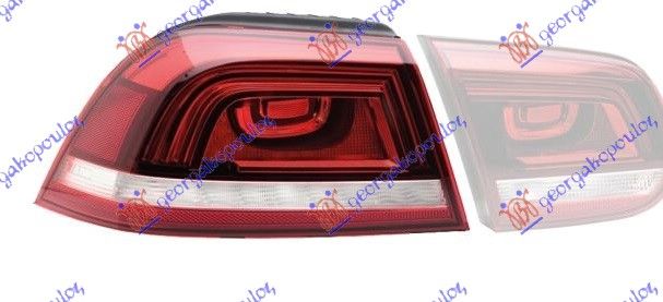 Štop svjetlo vanjska strana smoked LED (HELLA)