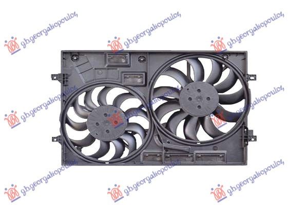Ventilator hladnjaka komplet dvojni 1.4-2.0 benzin - 2.0 dizel (350/320 MM)
