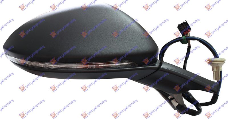 Električni grijani retrovizor grundiran (SA SVJETLOM, SL I MEMORIJOM) (A KVALITETA) (KONVEKSNO STAKLO)