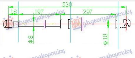 Amortizer gepeka (532L-520N)
