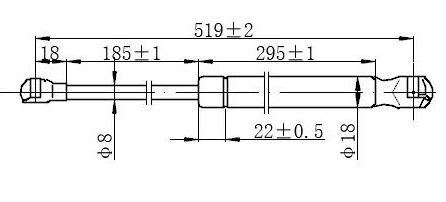 Amortizer gepeka (519L-530N)