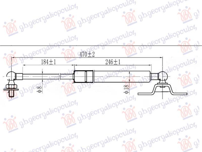 Amortizer gepeka (470L-206N)