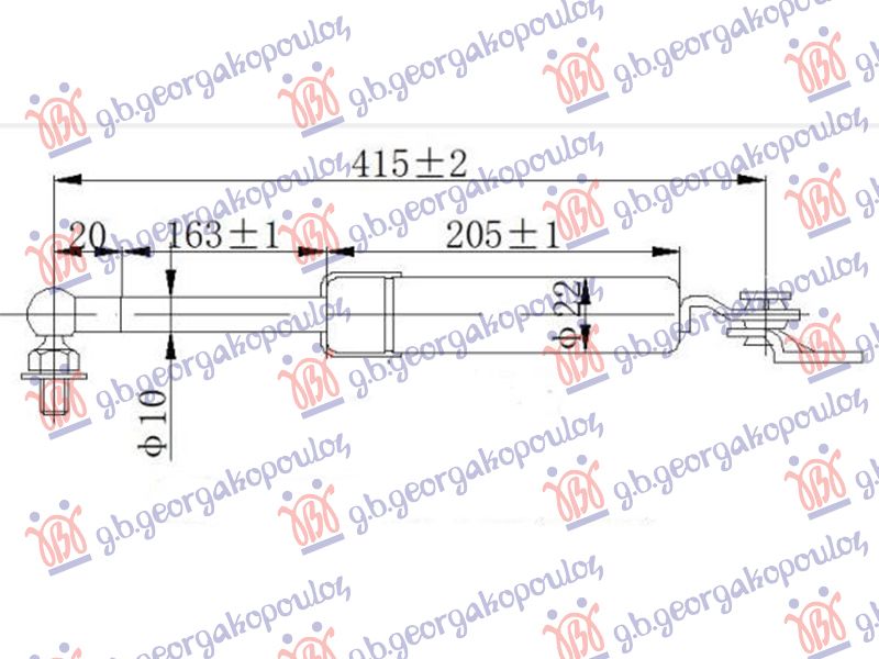 Amortizer gepeka (415L-470N)