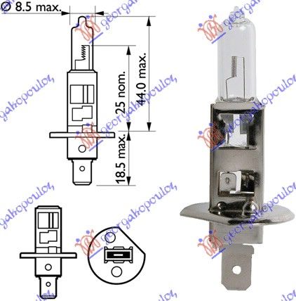 Žarulja 12v h1 tu50310/1u 55w