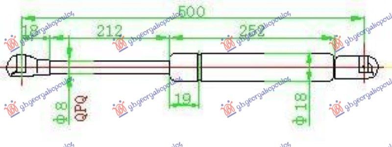 Amortizer gepeka (500L-470N)