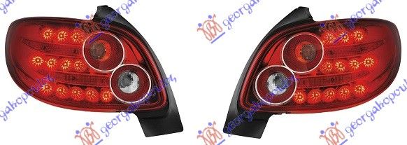Štop lampi (SET) crvene LED