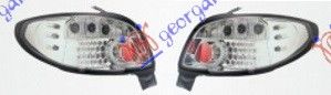 Štop lampi (SET) kromirane LED